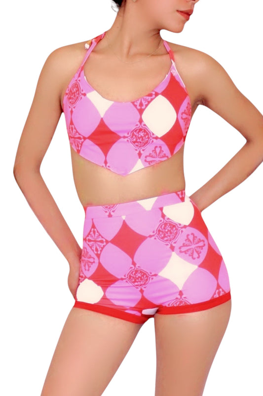 Set romantico estampado