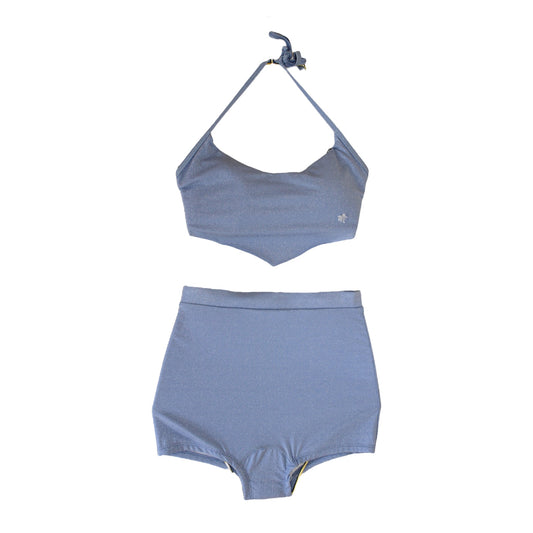 Set Tropical Azul Brillo