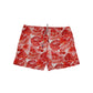 Short slim playero hojas