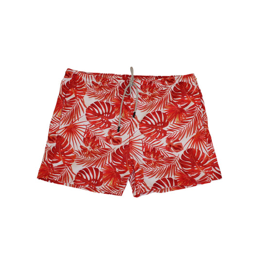 Short slim playero hojas