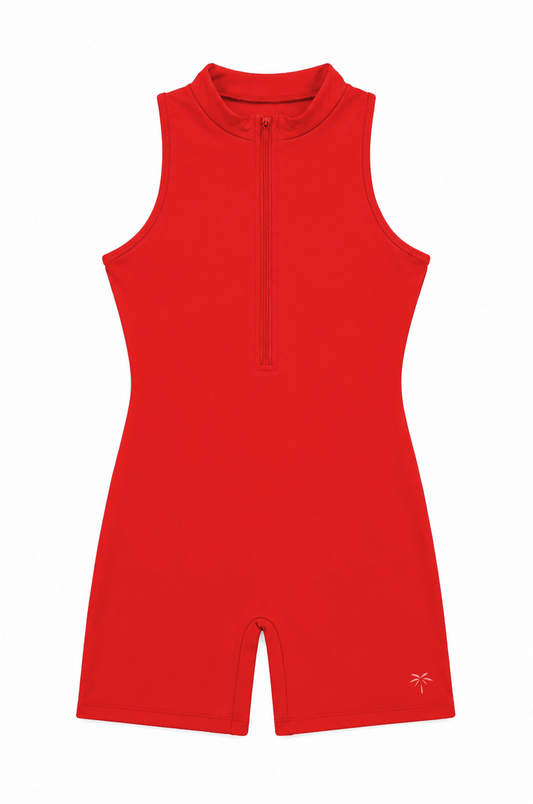 Short Cierre Completo Rojo