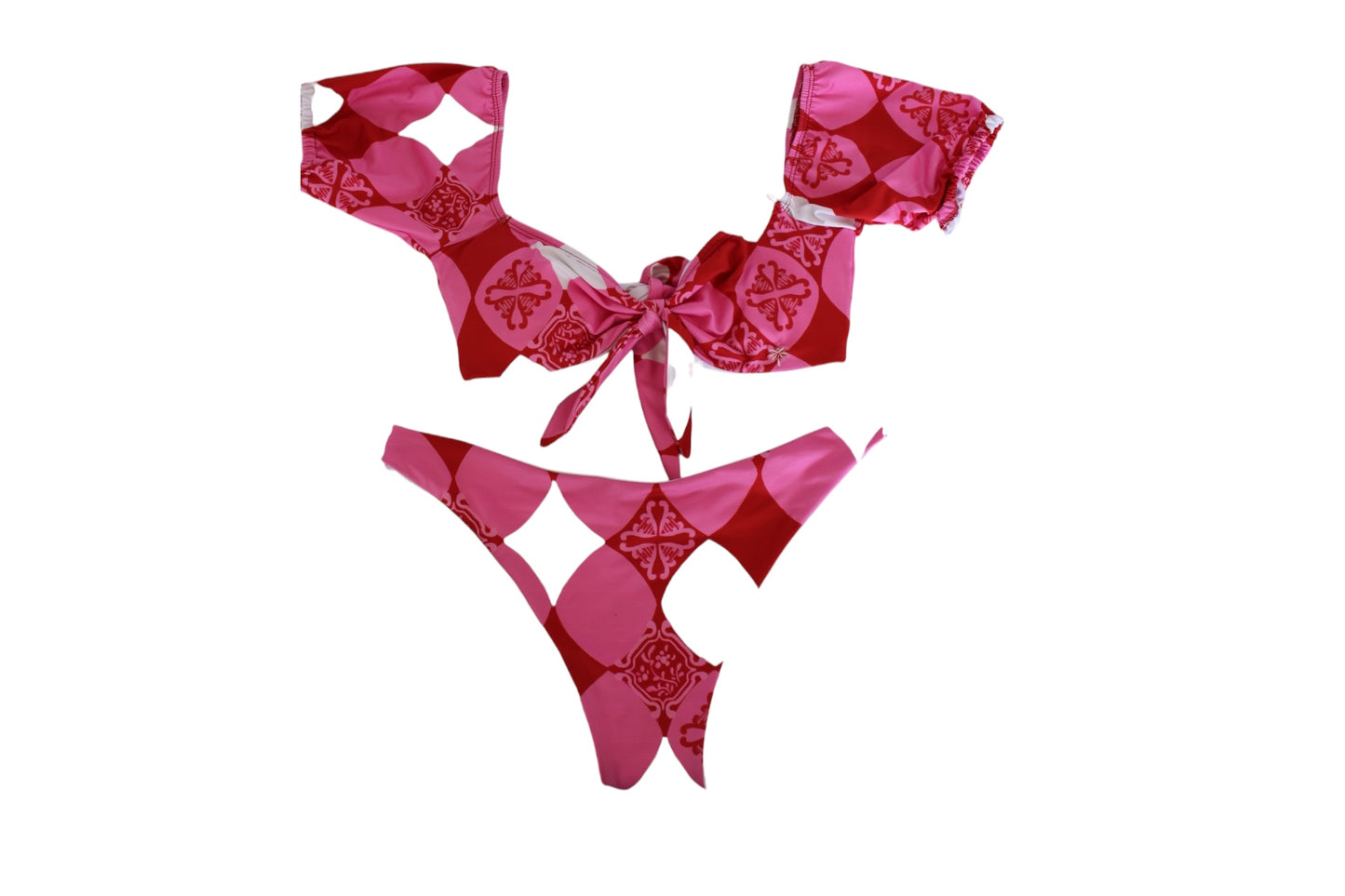 Set Romantico estampado