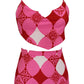 Set romantico estampado