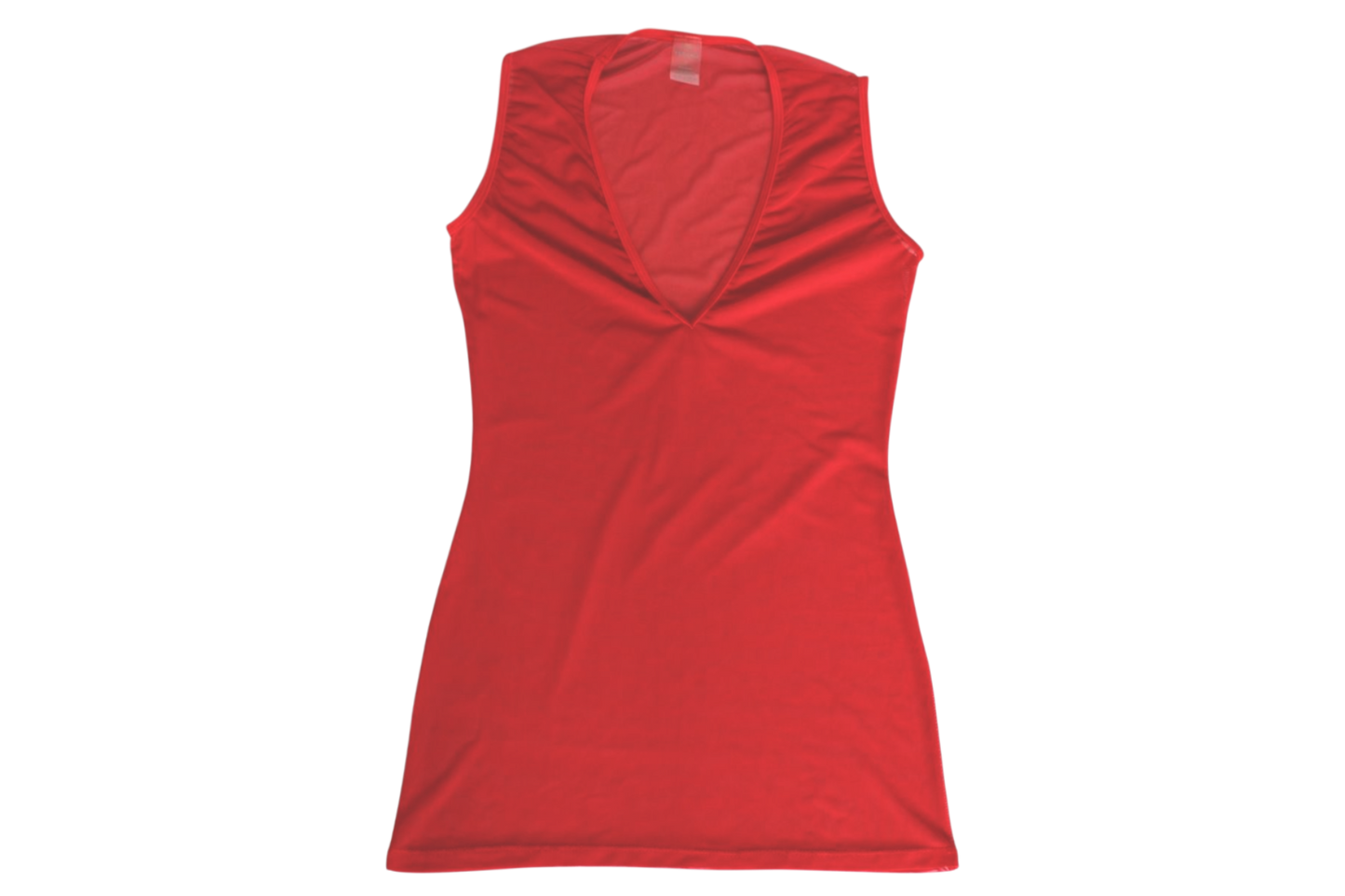 Vestido mesh corto rojo