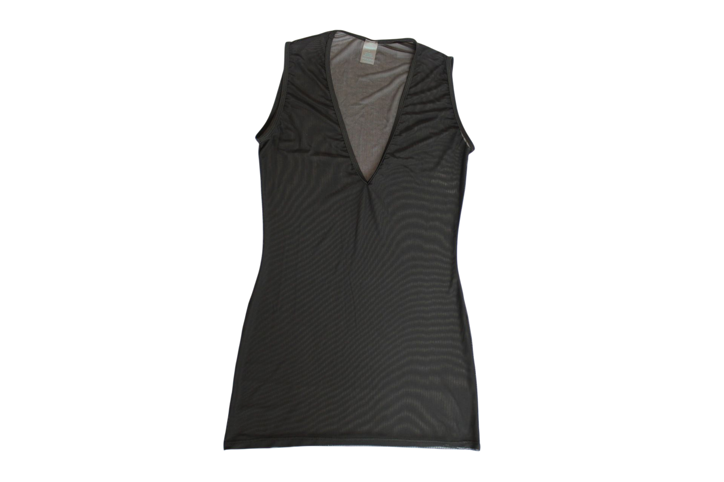 Vestido mesh corto negro