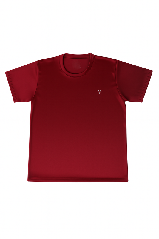 Playera Deportiva Básica Guinda