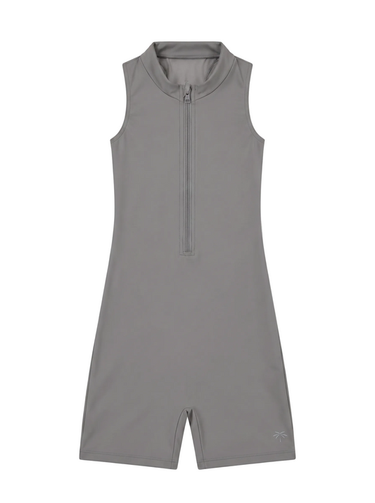 Short Cierre Deportivo Gris