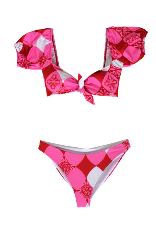 Set Romantico estampado
