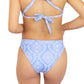 Triangle azul estampado