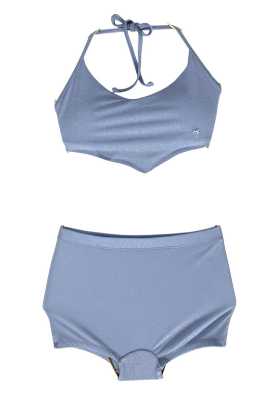 Set Tropical Azul Brillo