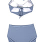 Set Tropical Azul Brillo
