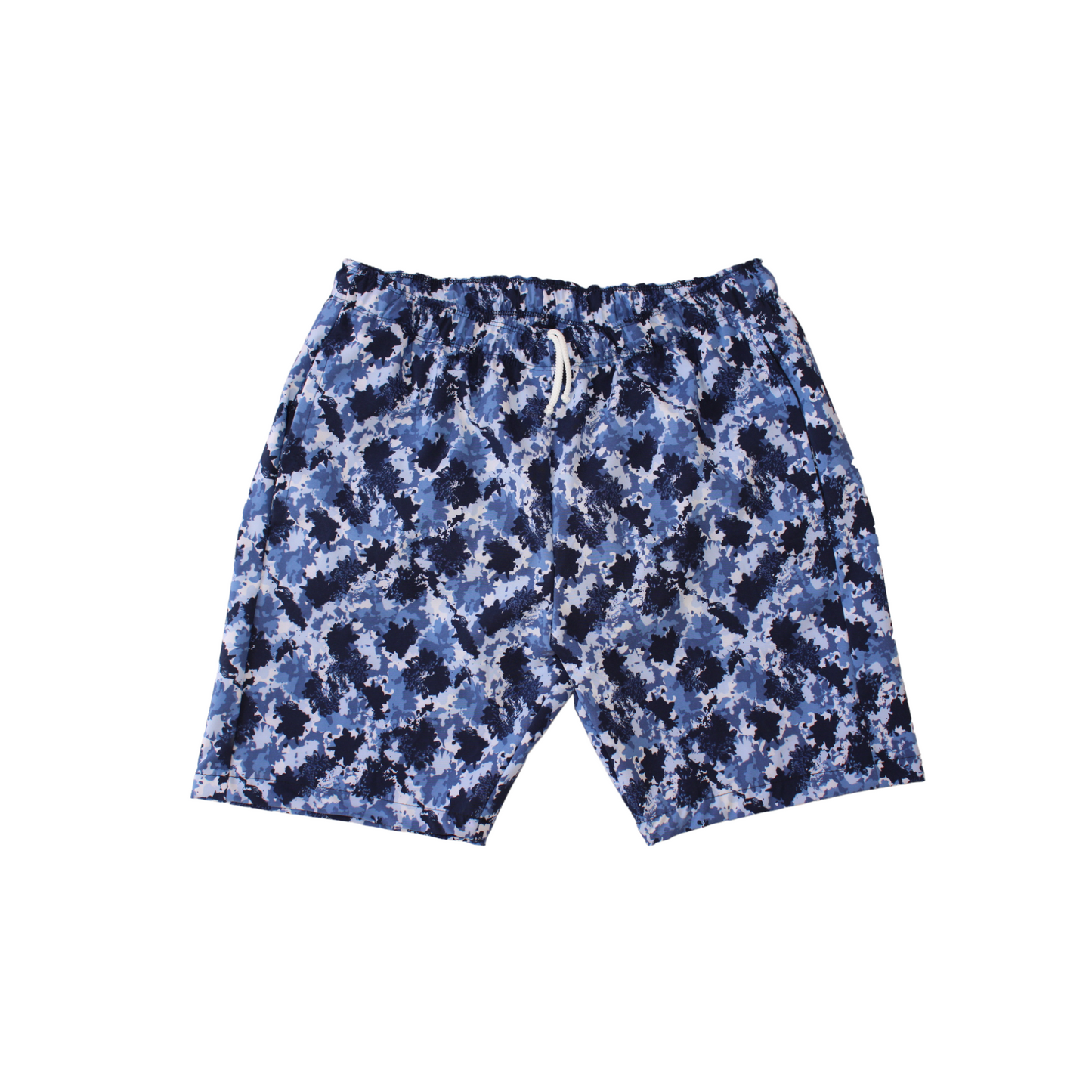 Bermuda slim camuflaje azul